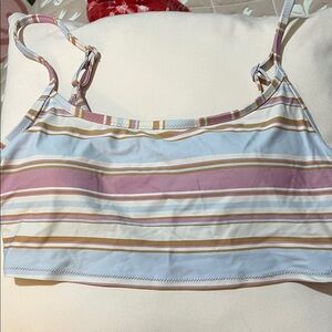 Aerie Pastel Striped Bikini Top